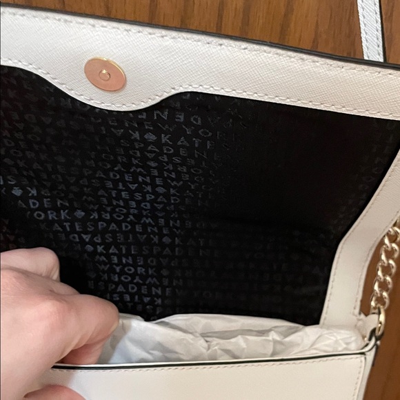 Kate Spade NWOT Elegant Black and White Crossbody Bag - Picture 6 of 15